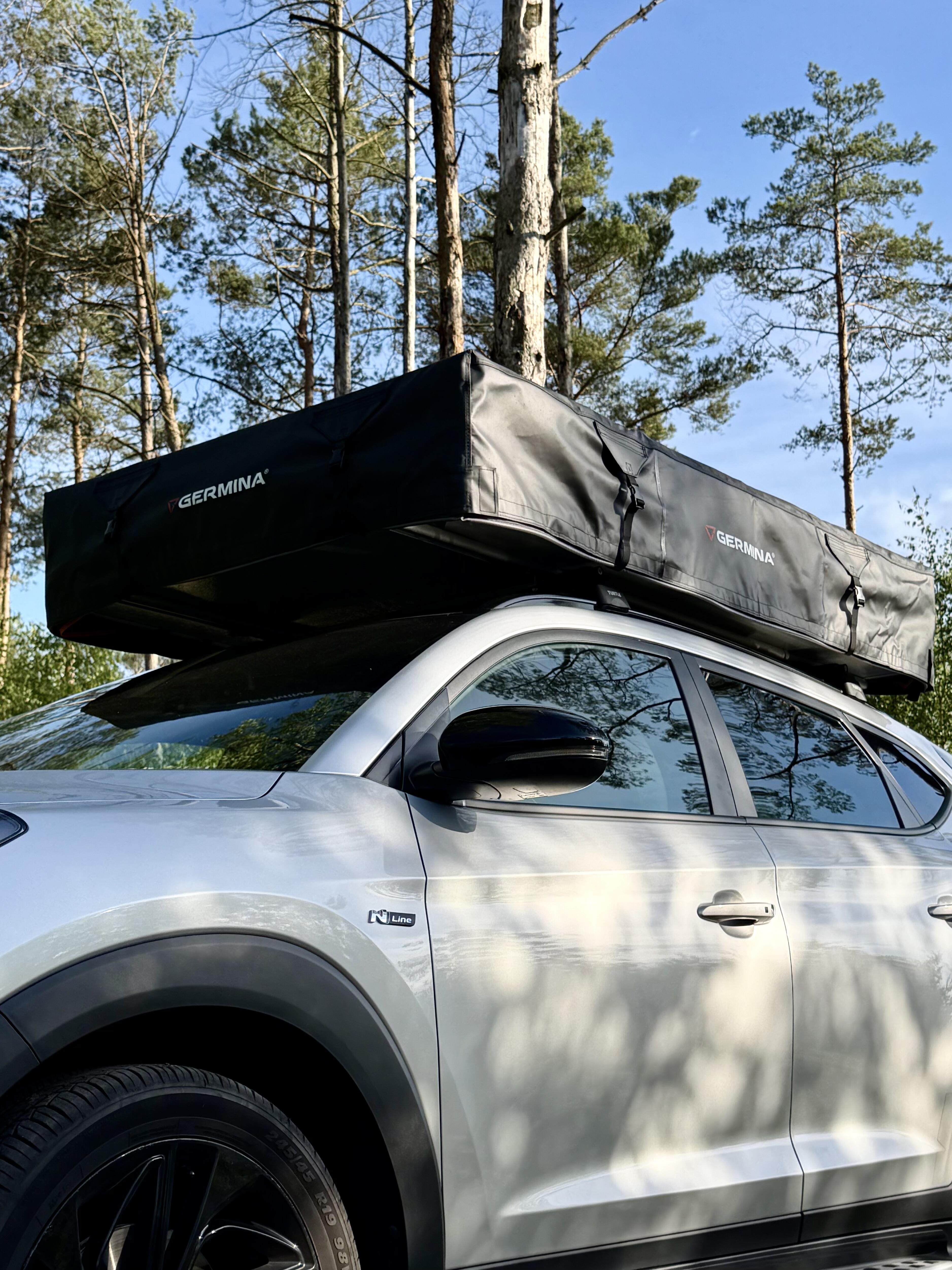 GERMINA RIFT 140 Namiot Dachowy Softshell 240x140 cm – Rooftop Tent 2–3 Osobowy,