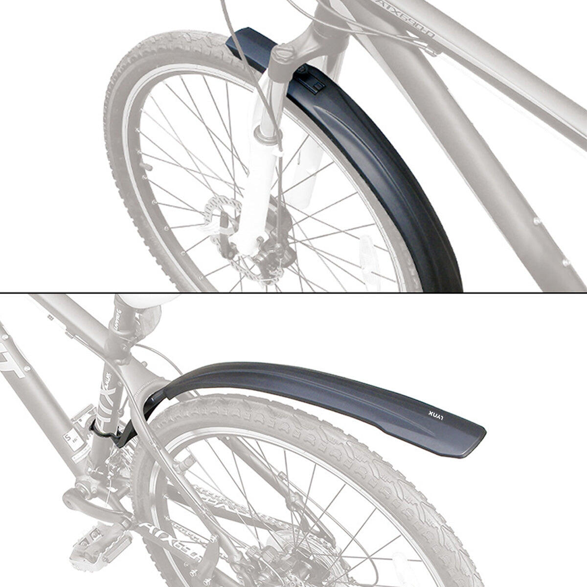 Jeu de garde-boue Lynx pour VTT et vélo de ville 24-29 pouces 3/5
