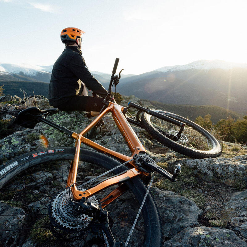 Urrun 30 - bicicleta electrica MTB - albastru galben