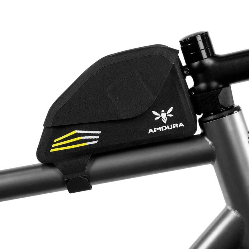 Geanta mica cadru bicicleta Racing Top Tube Pack 0.5 litri - negru