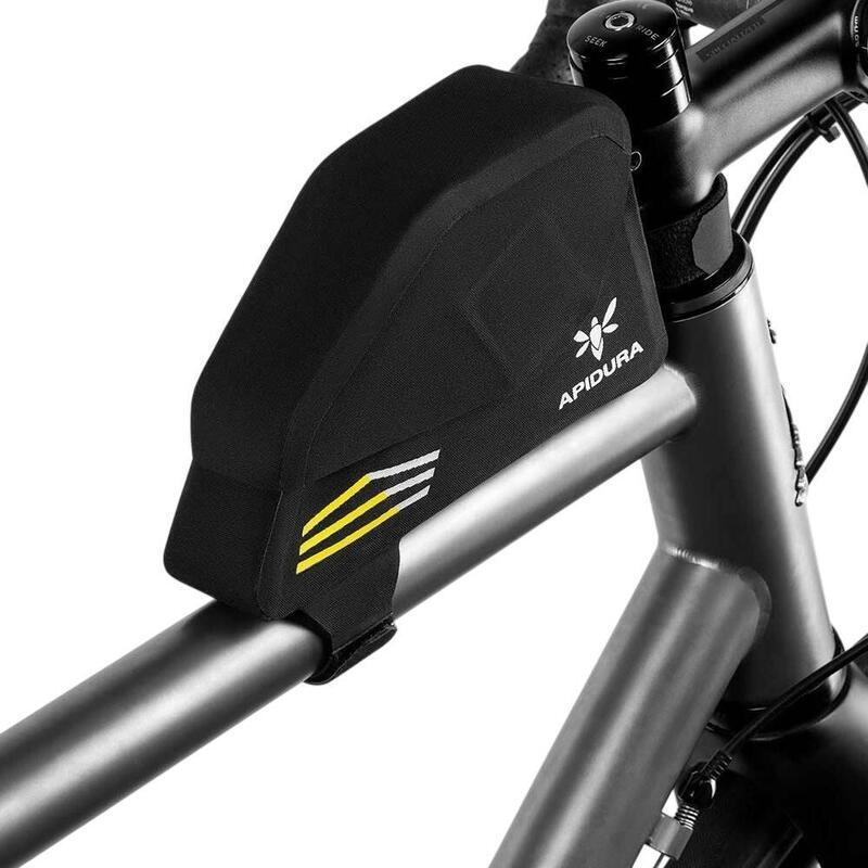 Geanta mica cadru bicicleta Racing Top Tube Pack 0.5 litri - negru