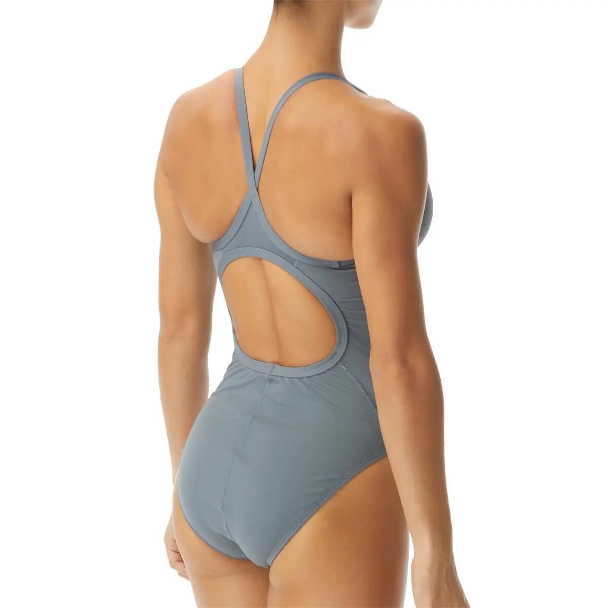 Costum baie intreg pentru femei Durafast one Diamondfit - gri intens 2/2