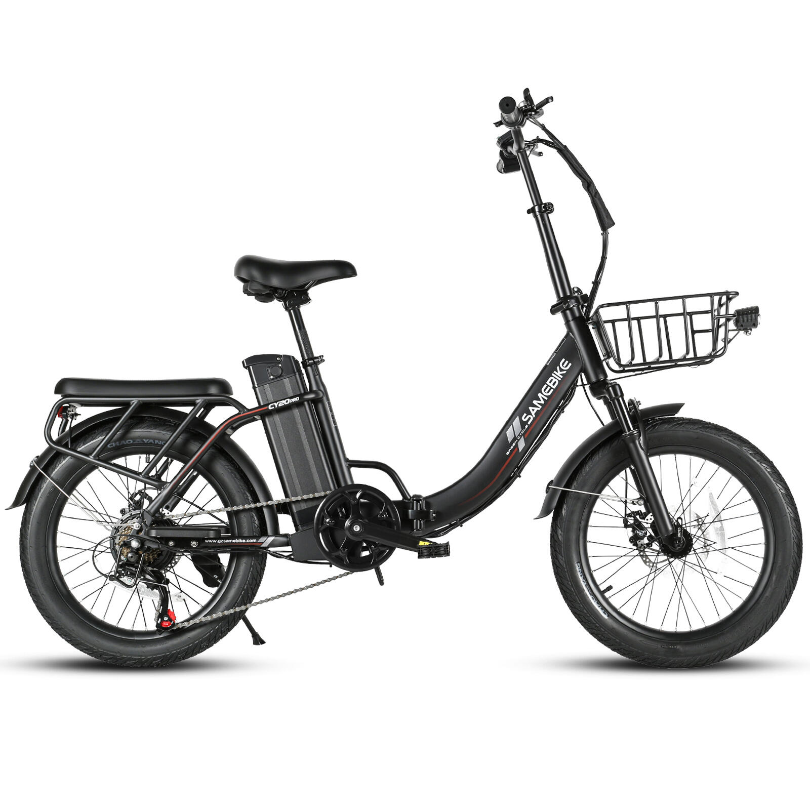 SAMEBIKE CY20 Pro Bicicletta elettrica pieghevole da città con Shimano 7 2/7