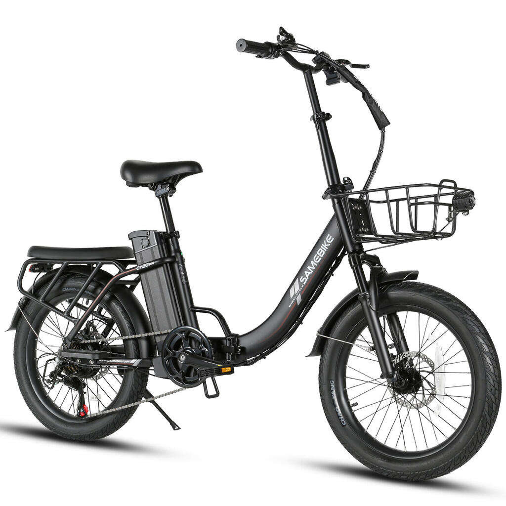 SAMEBIKE CY20 Pro Folding Electric City Bike with  Shimano 7-Speed