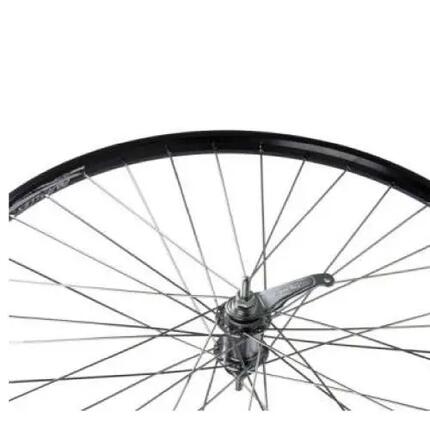Roue arrière 28" alu 13G noire, moyeu frein, valve standard