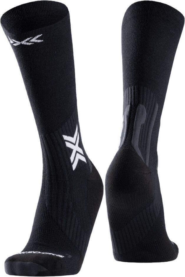 X-Socks Run Perform Warm Crew Sokken Zwart/Lichtgrijs 1/7