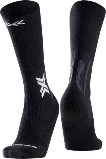 X-Socks Run Perform Warm Crew Sokken Zwart/Lichtgrijs