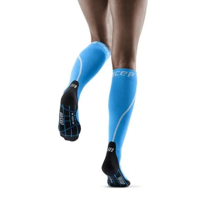 Sosete de compresie pentru femei alergare iarna Winter Run Socks - albastru ele… 2/5
