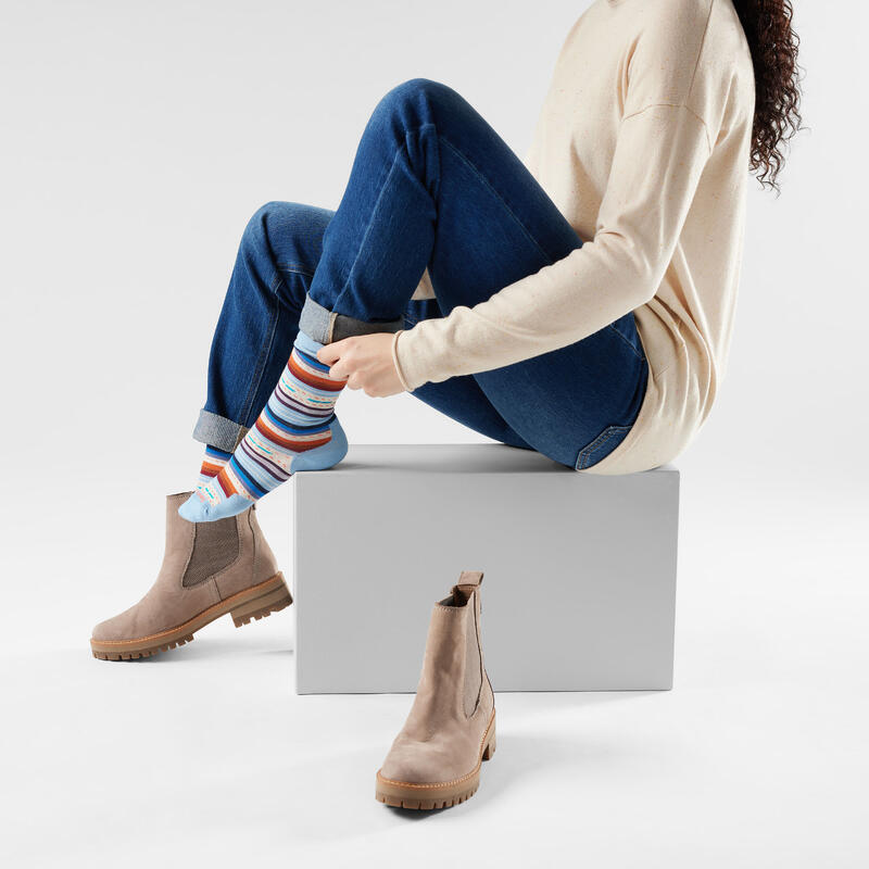 Șosete Merino Smartwool Everyday Margarita - albastru Serene Blue | Crew | Ligh…