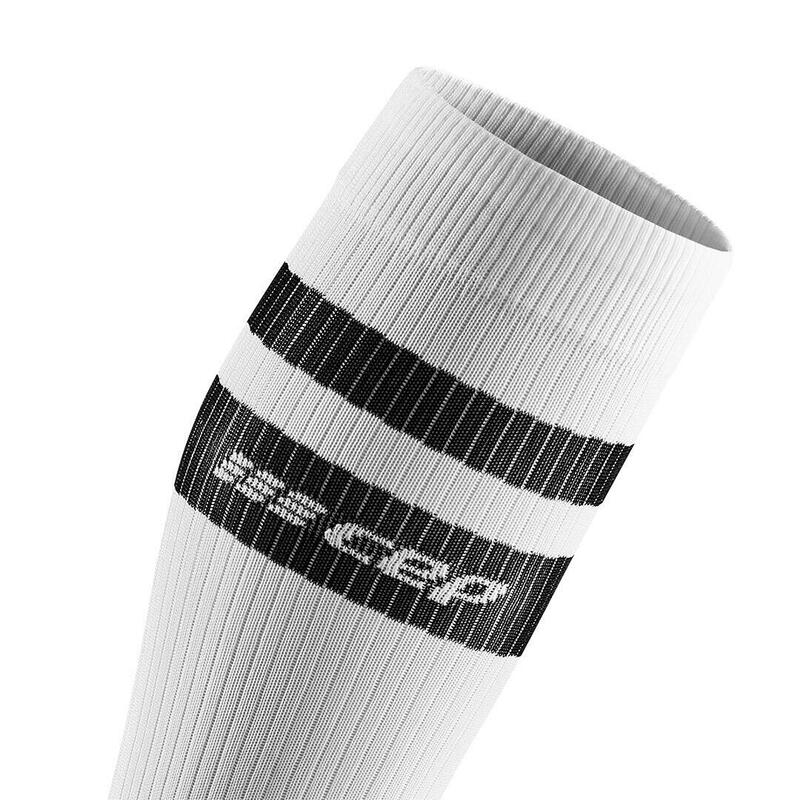 Sosete de compresie pentru femei 80's women socks - alb negru