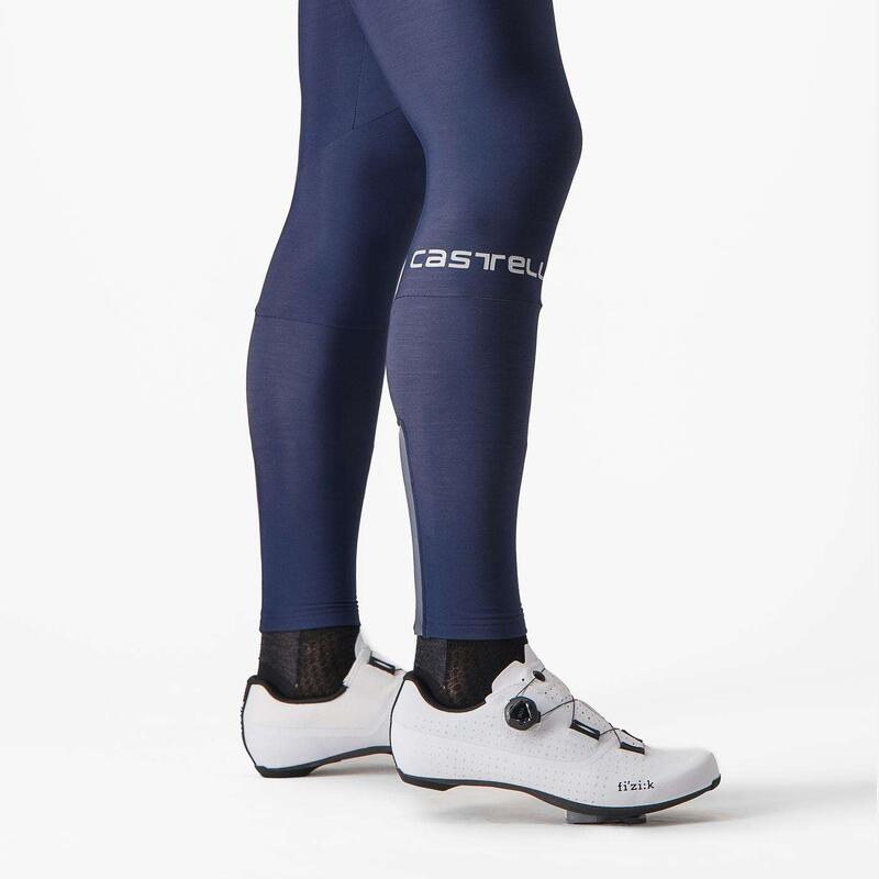 Pantaloni lungi ciclism pentru barbati cu bretele Entrata bibtights - albastru…