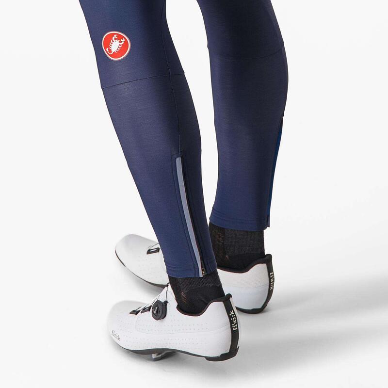 Pantaloni lungi ciclism pentru barbati cu bretele Entrata bibtights - albastru…