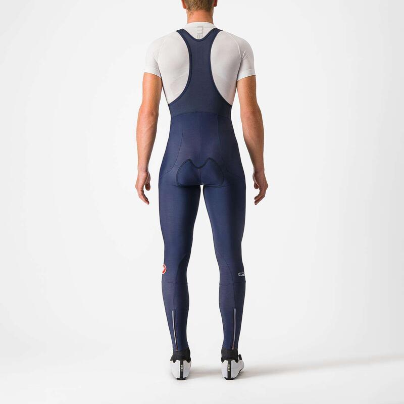 Pantaloni lungi ciclism pentru barbati cu bretele Entrata bibtights - albastru…