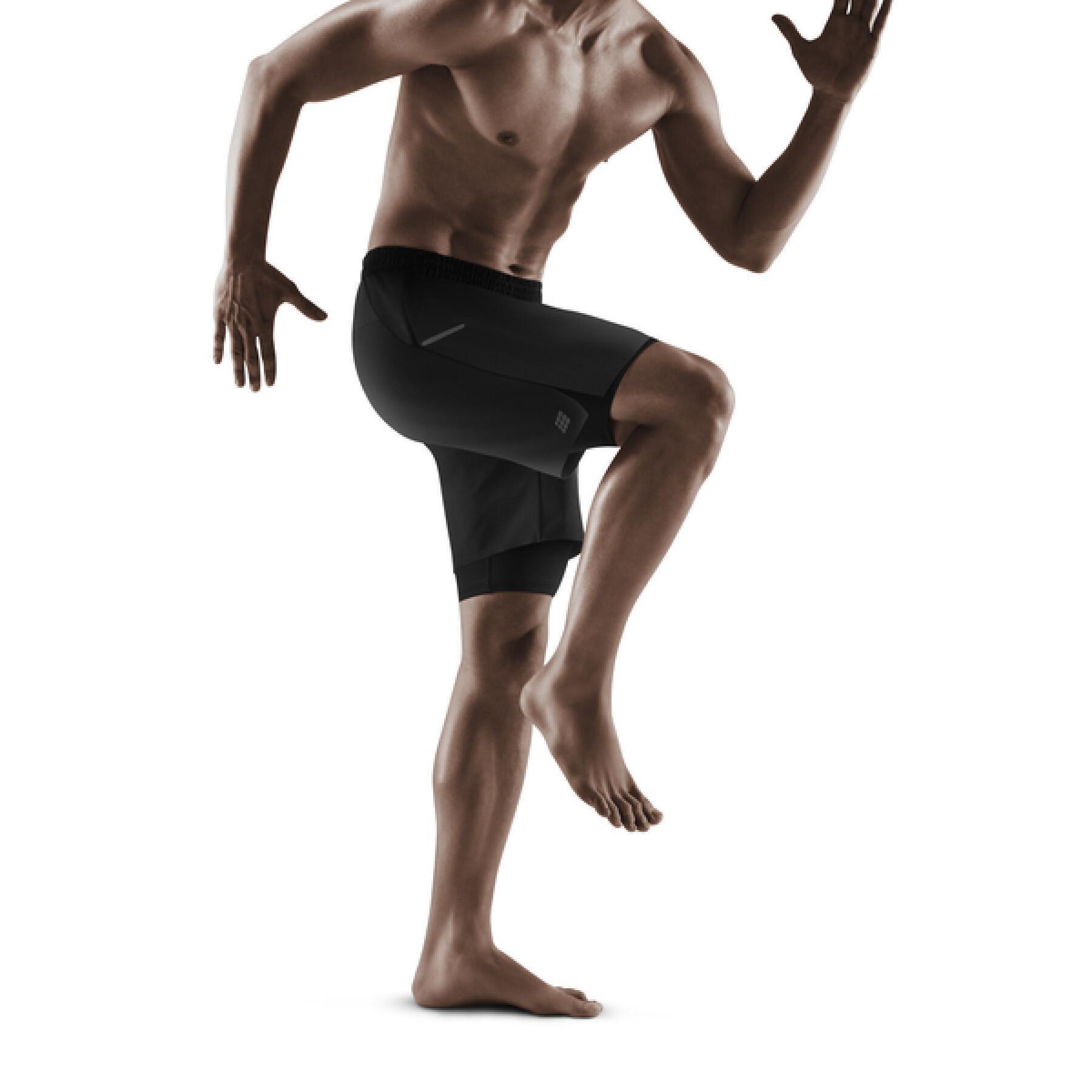 Pantaloni scurti 2 in 1 - Training 2in1 Shorts - Negru