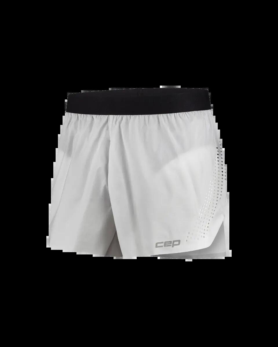 Pantaloni scurți alergare CEP Pro Run Ultralight Loose Fit - gri deschis | ultr… 3/5