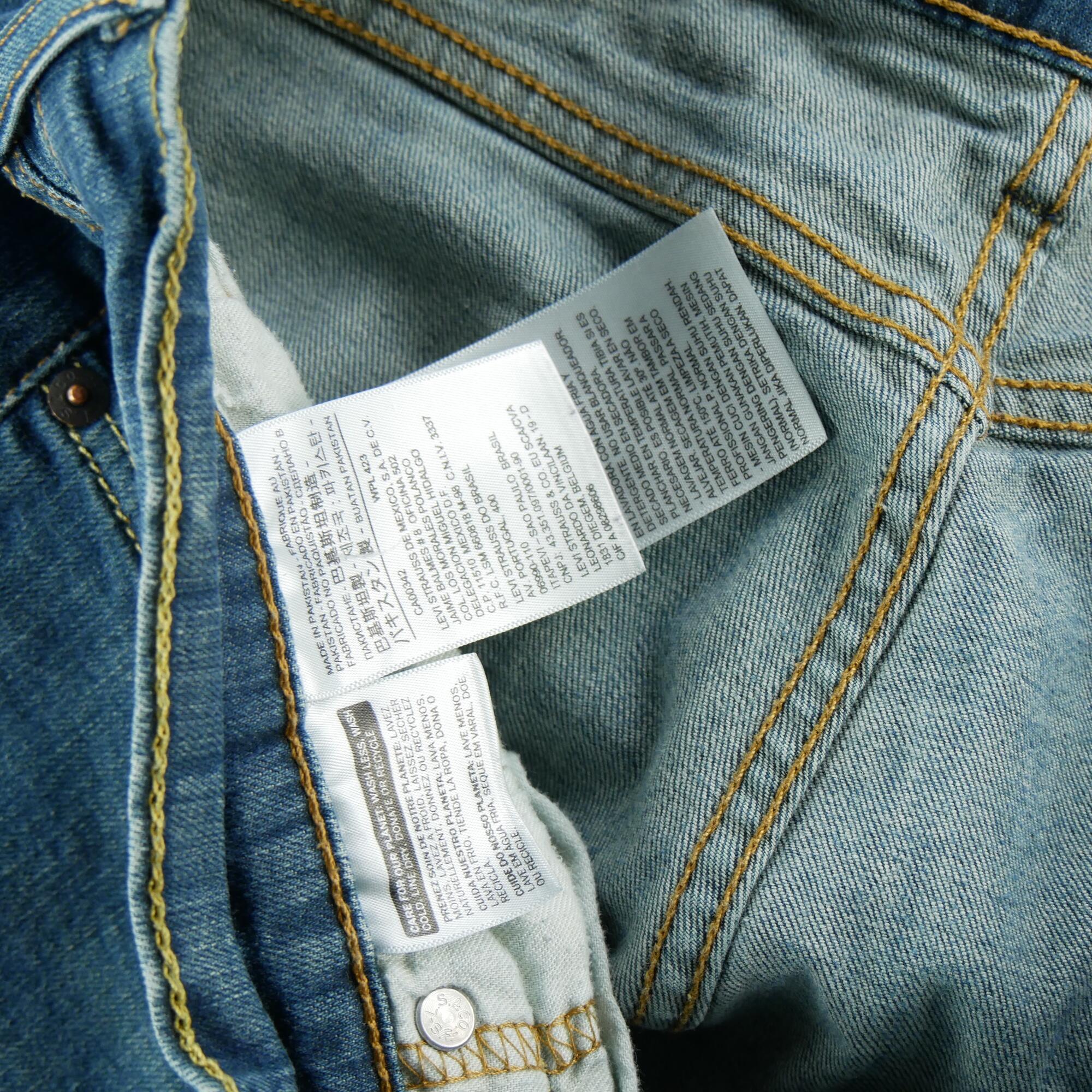 Second hand - Jeans Uomo Levi Strauss 502 W34/L30 - Stato eccellente 7/7
