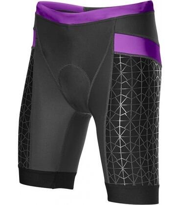 FEMALE 6IN COMP TRI SHORT - Negru Mov