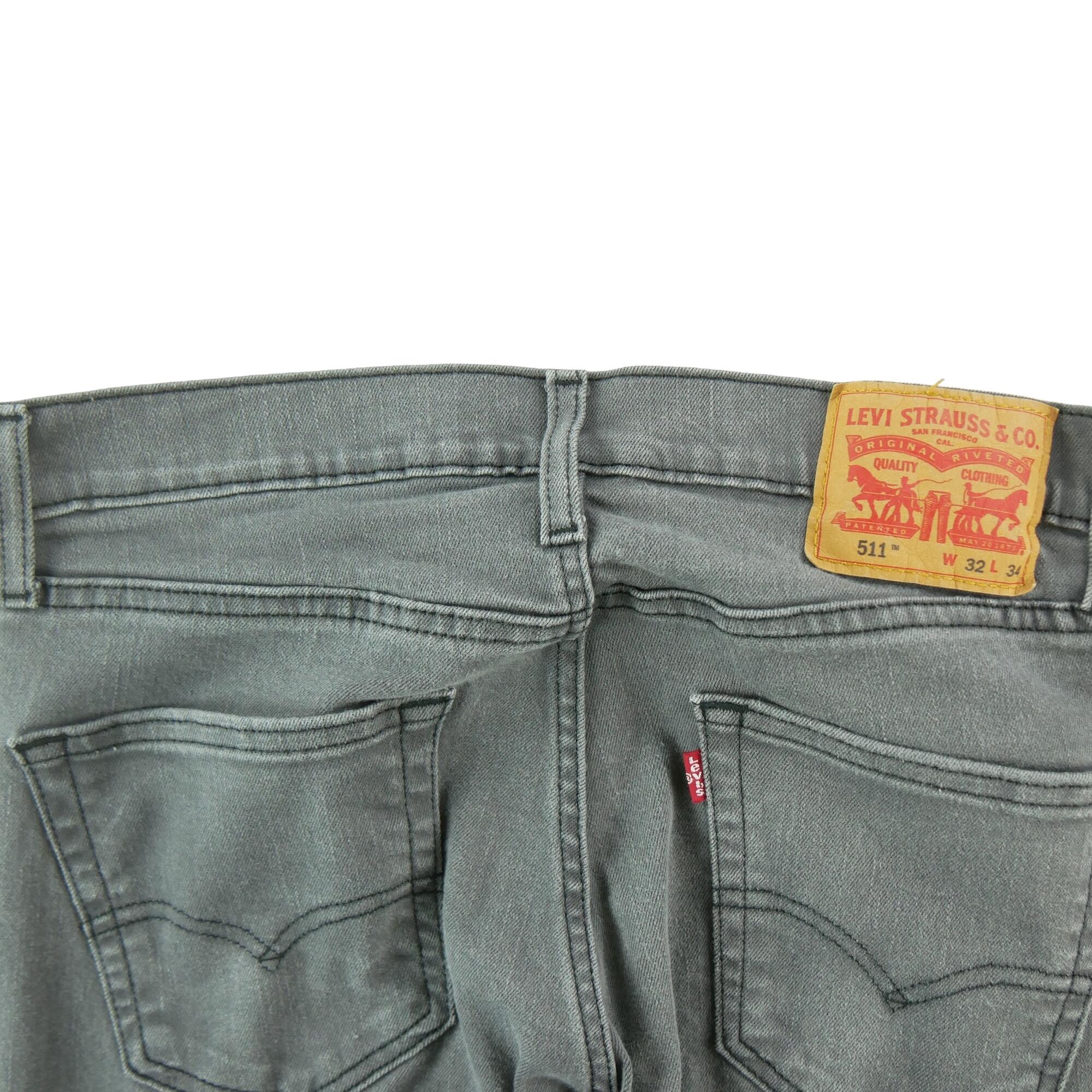 Segunda Vida - Levi Strauss Vaqueros Hombre 511 Slim W32/L34 - Muy Bueno 4/7