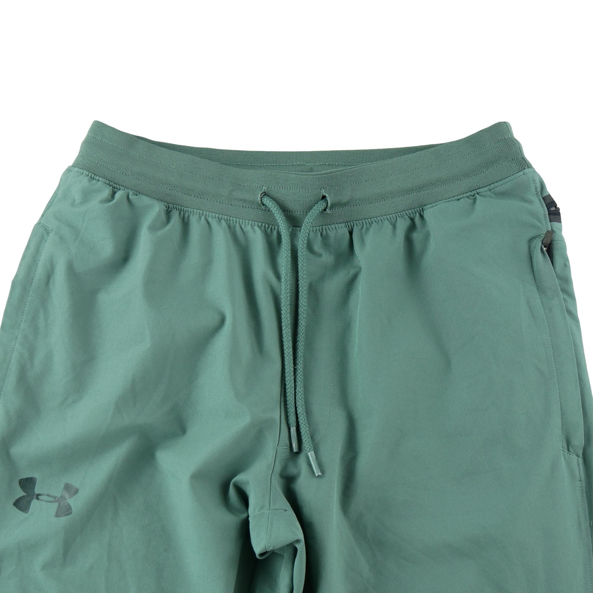 Calça de treino masculina Under Armour ajustada verde 3/7