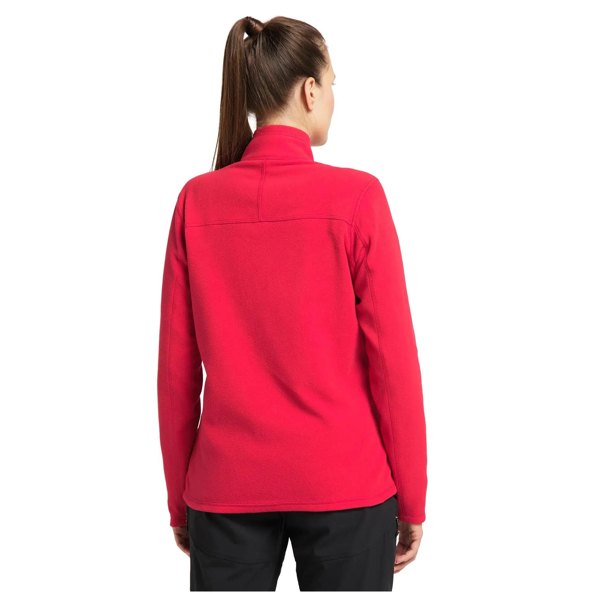 Haglofs - Jacheta subtire fleece femei Buteo Mid - rosu aprins 2/5