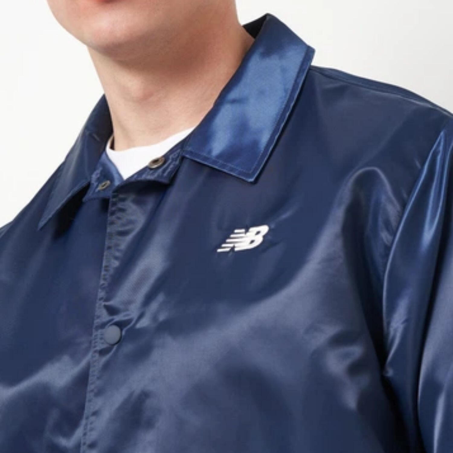 Veste pour homme New Balance Coaches satinée de transition 6/7