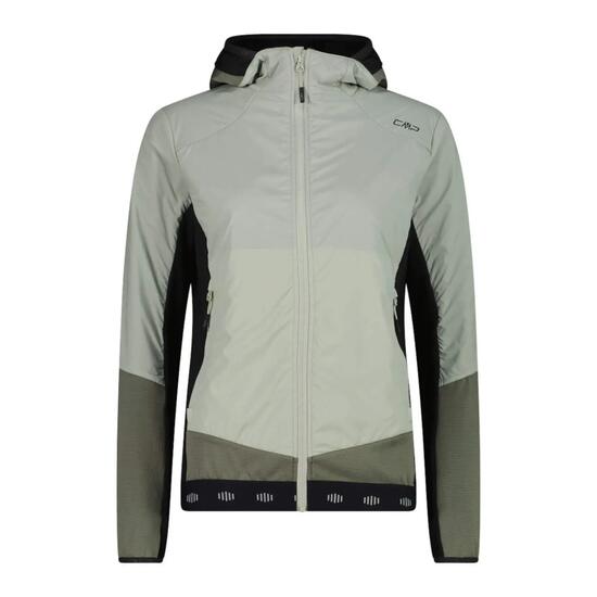 Coupe-vent hybride avec capuche fixe femme CMP