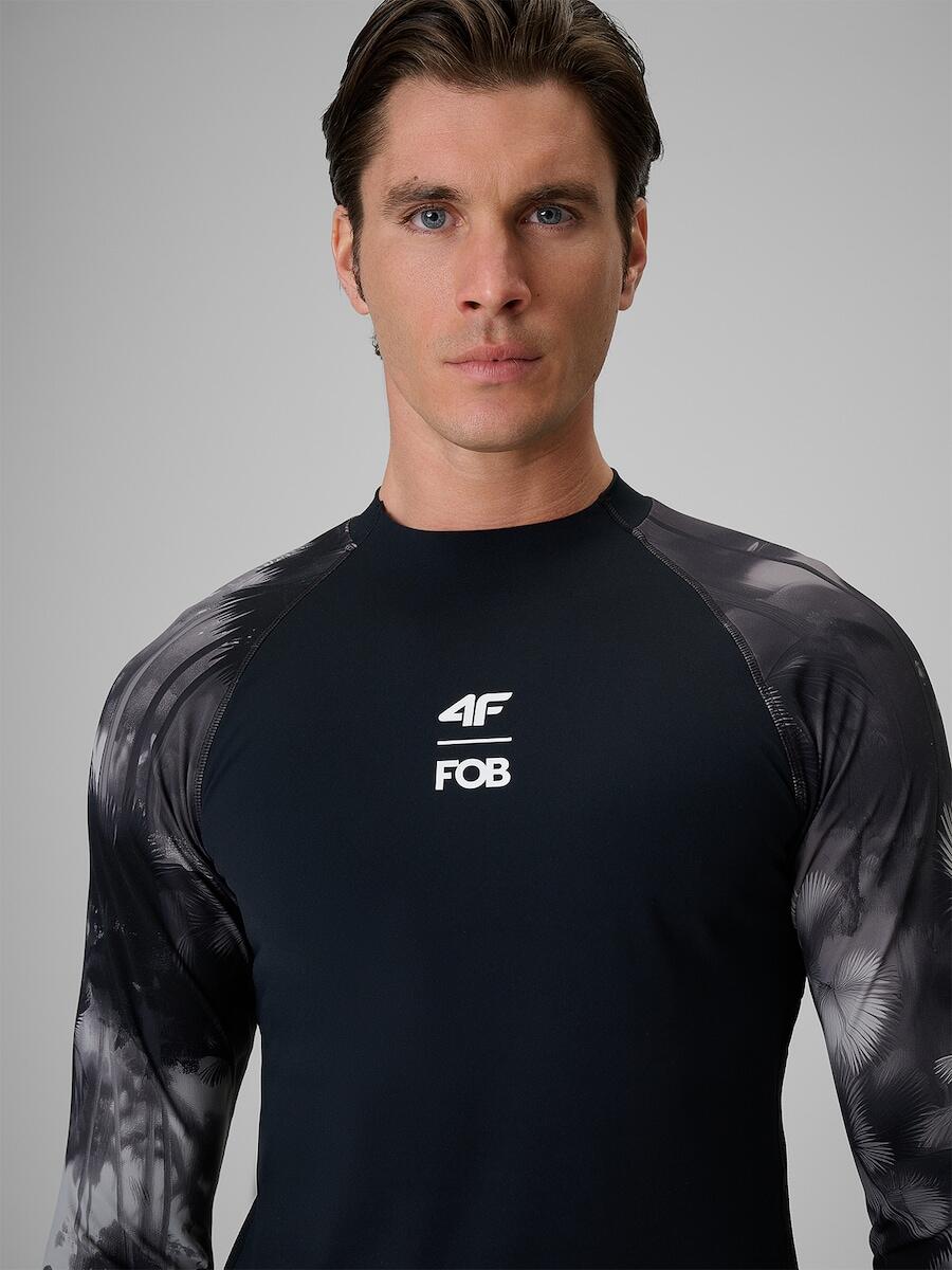 Longsleeve do pływania i sportów wodnych z UPF50+ męski 4F 4FRSS26TFWLM004 5/7