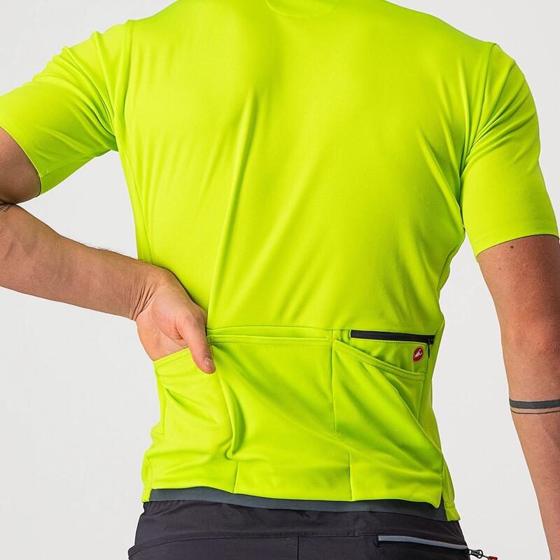 Tricou pentru ciclism cu maneca scurta Unlimited AllRoad - gallben fluo