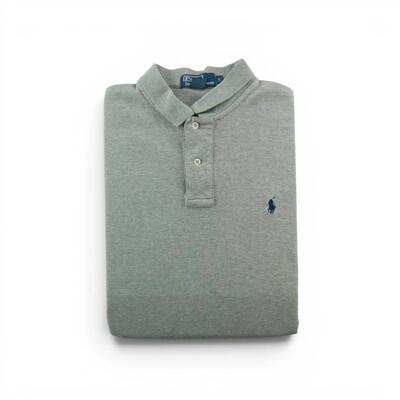 Tweedehands - polo ralph lauren heren korte mouw grijs - goede staat