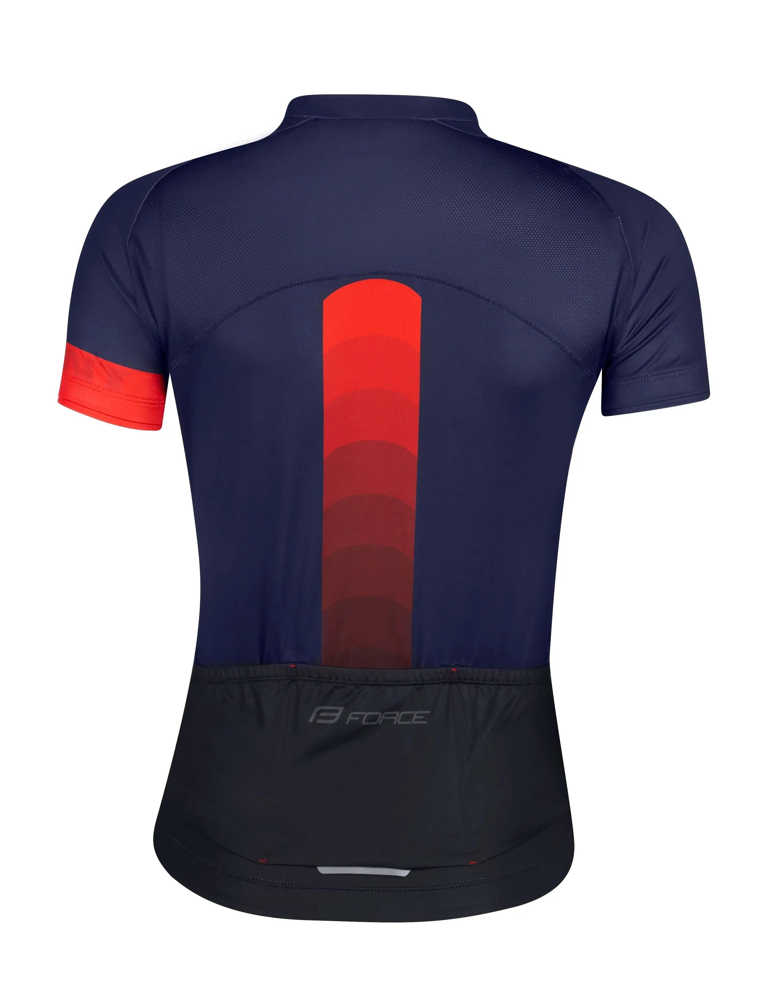 Tricou Force F Ascent Lady Albastru-Rosu 2/3