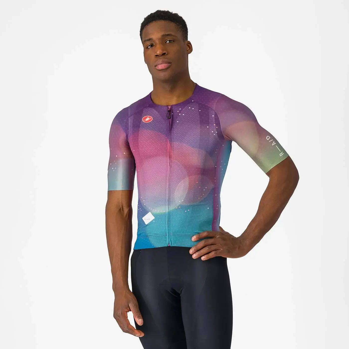 Tricou ciclism cu maneca scurta pentru barbati R-A/D Jersey - multicolor mov in… 5/5