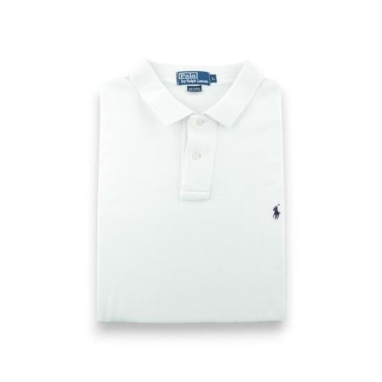 Seconde vie - Polo manches courtes Homme Blanc - Bon état