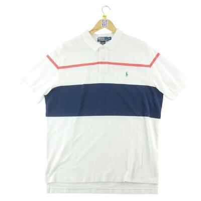 Tweedehands - polo ralph lauren heren polo korte mouw wit - goede staat