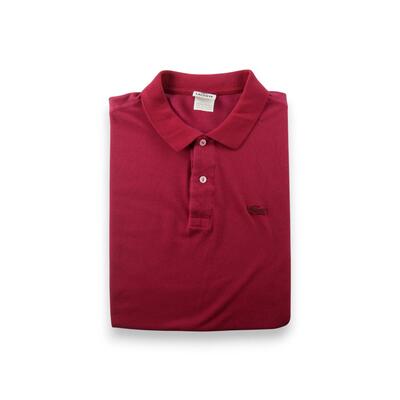 Tweedehands - lacoste heren polo korte mouwen rood - goede staat