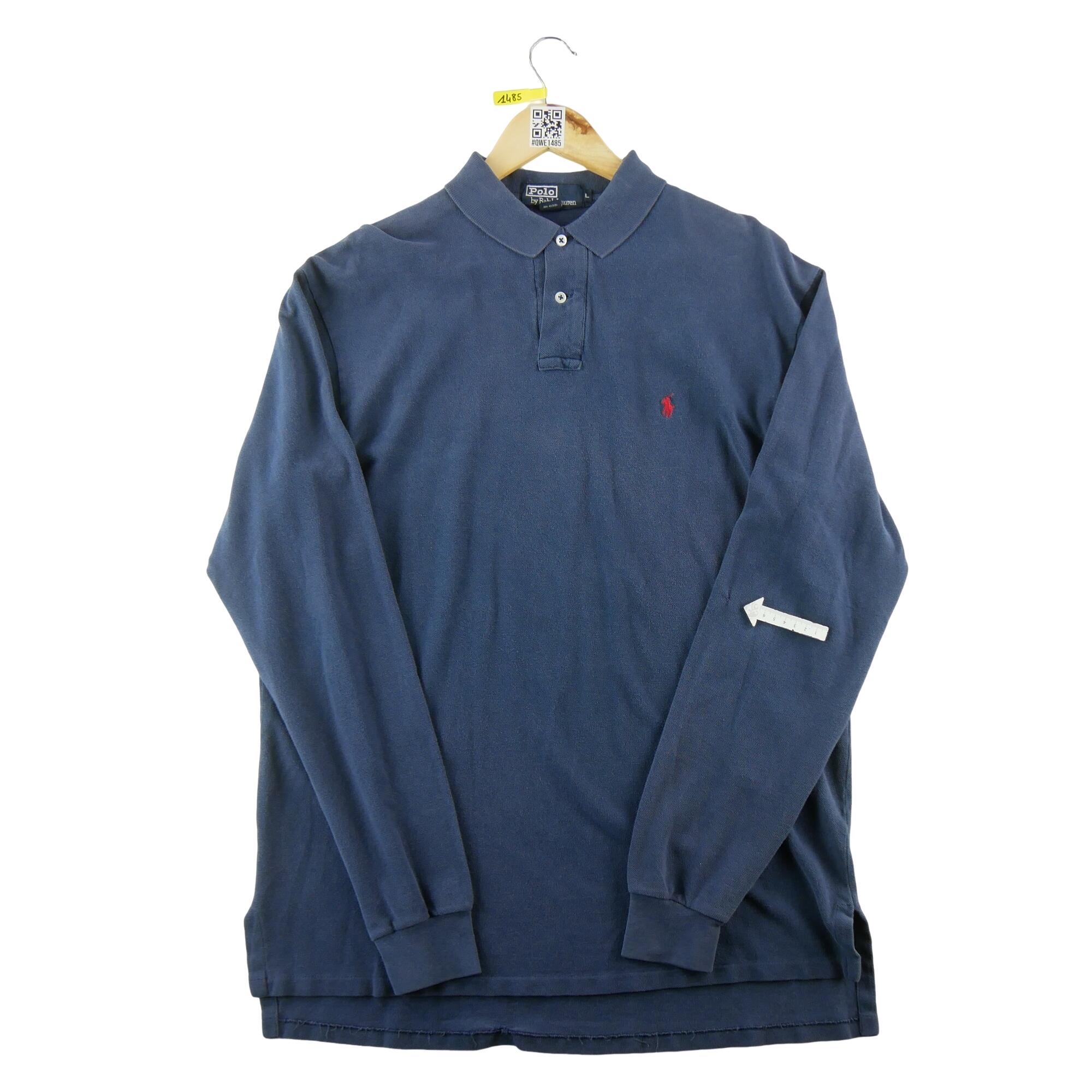 Tweedehands - Polo Ralph Lauren heren lange mouwen blauw - Goede staat 6/7