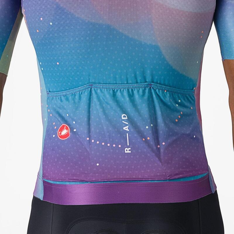 Tricou ciclism cu maneca scurta pentru barbati R-A/D Jersey - multicolor mov in…
