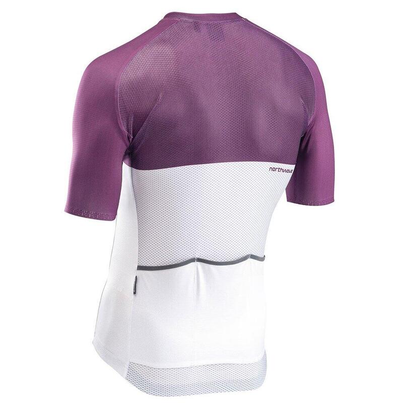 Tricou ciclism pentru bărbați mânecă scurtă Blade Jersey - gri deschis mov înch…