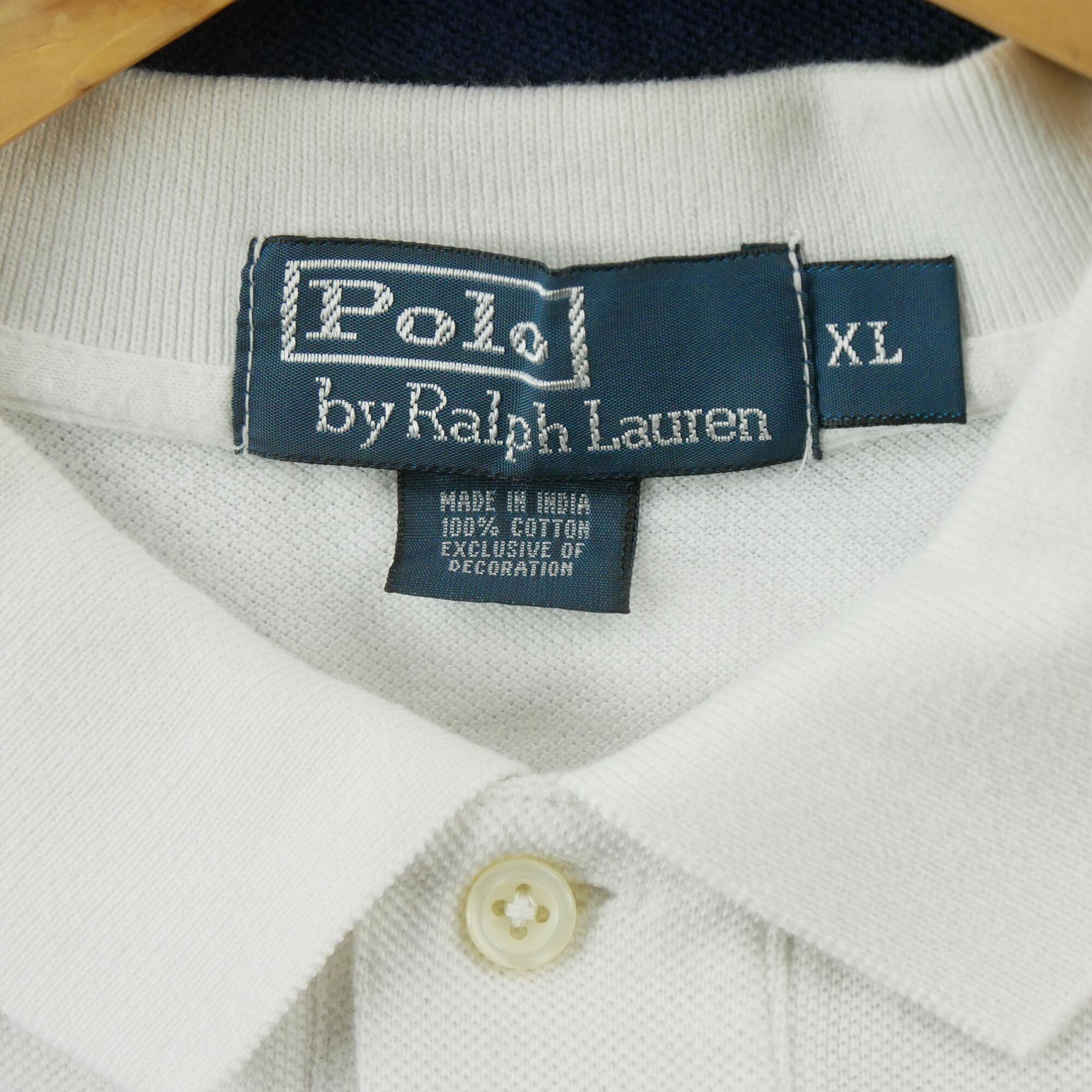Second hand - Polo Ralph Lauren uomo maniche corte bianca - Stato buono 7/7