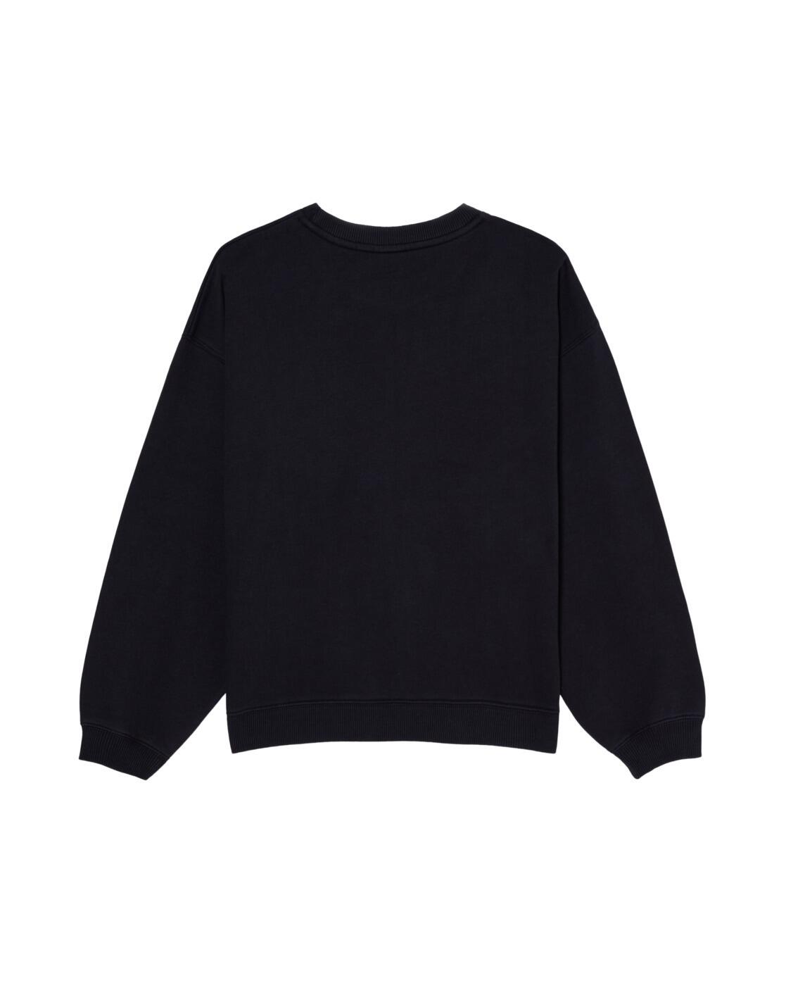 Sudadera extragrande LINEUP BRUSHED Negro Niña 3/4