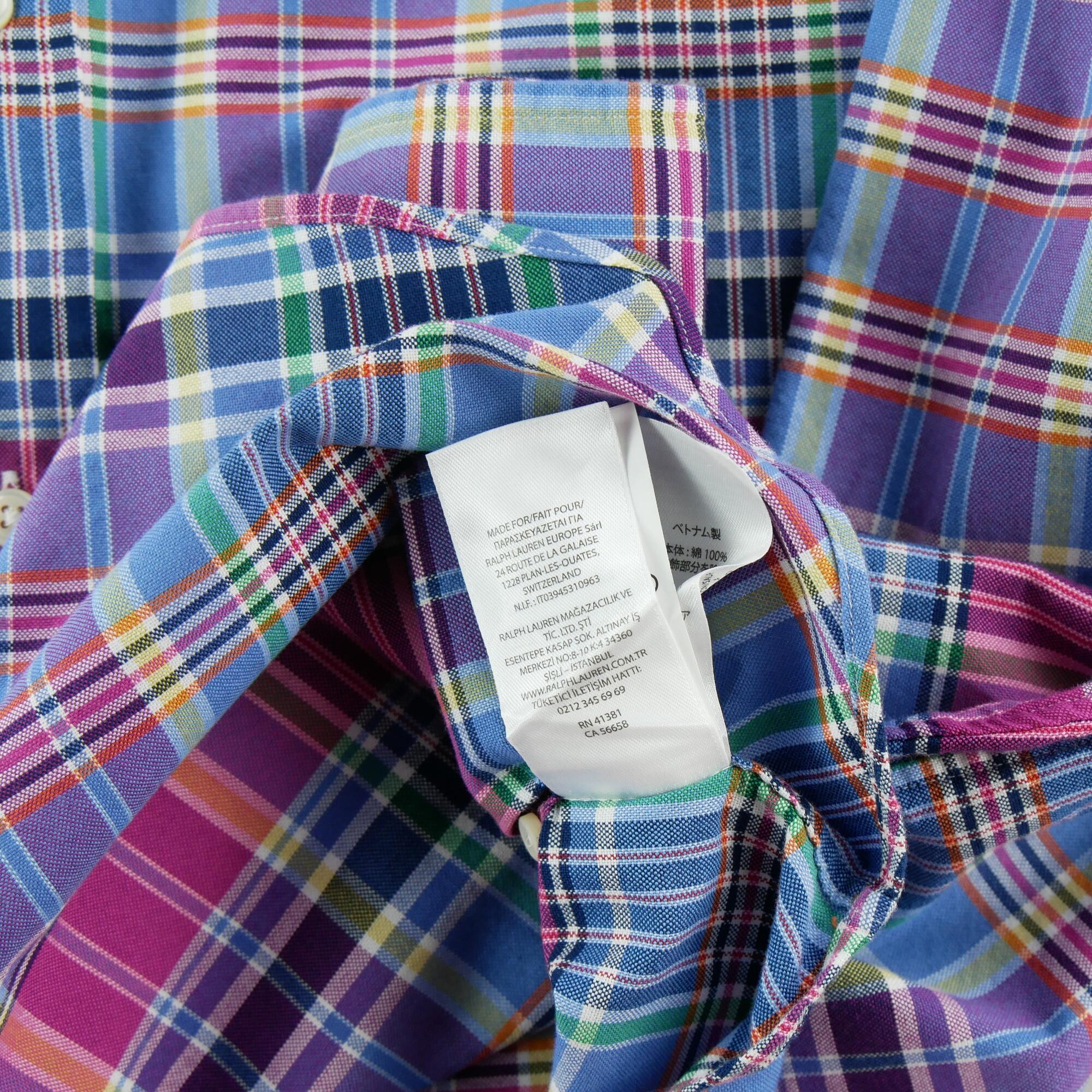 Second hand - Camicia classica uomo a quadri - Stato eccellente 6/6