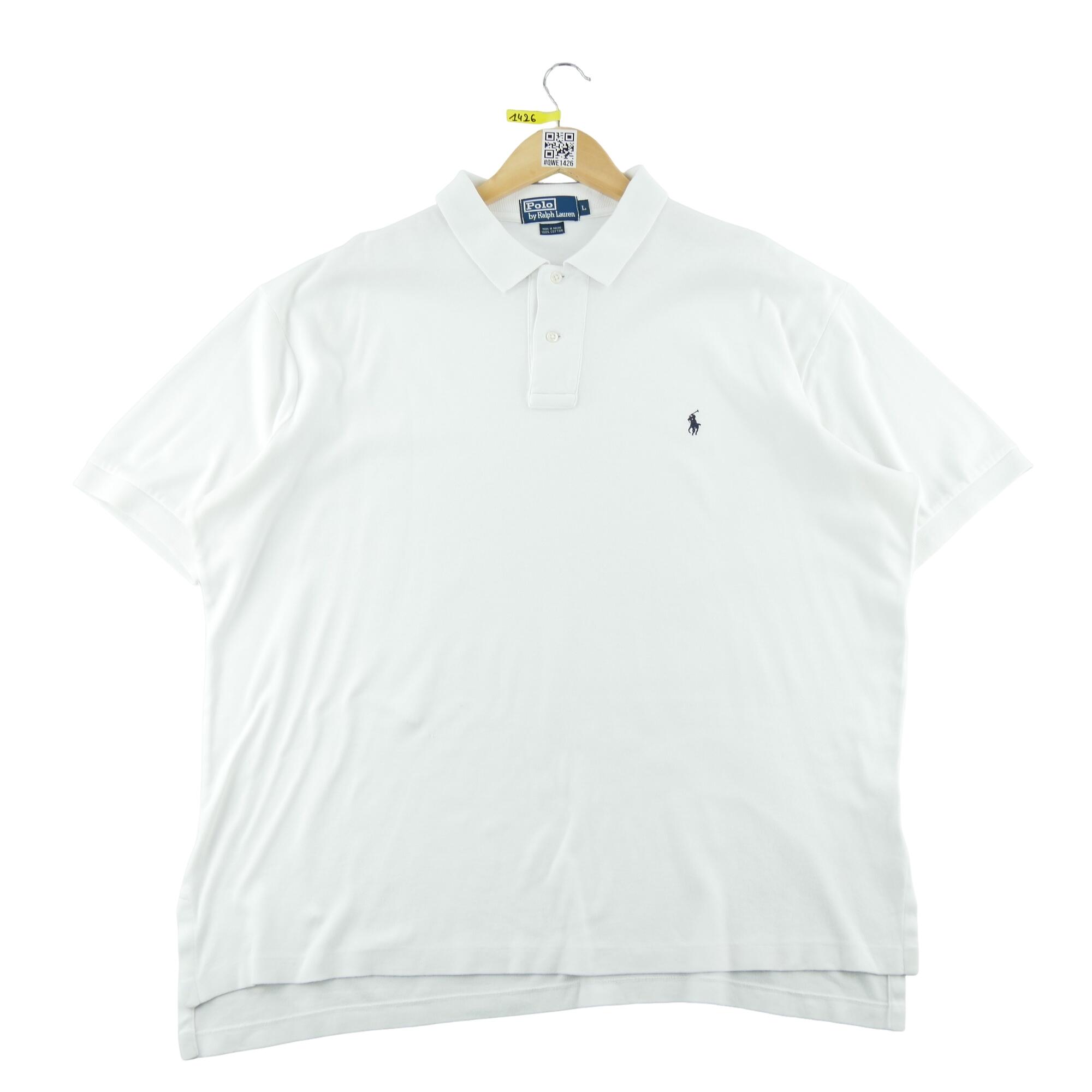 Second hand - Polo maniche corte uomo bianca Polo Ralph Lauren - Stato buono 2/7