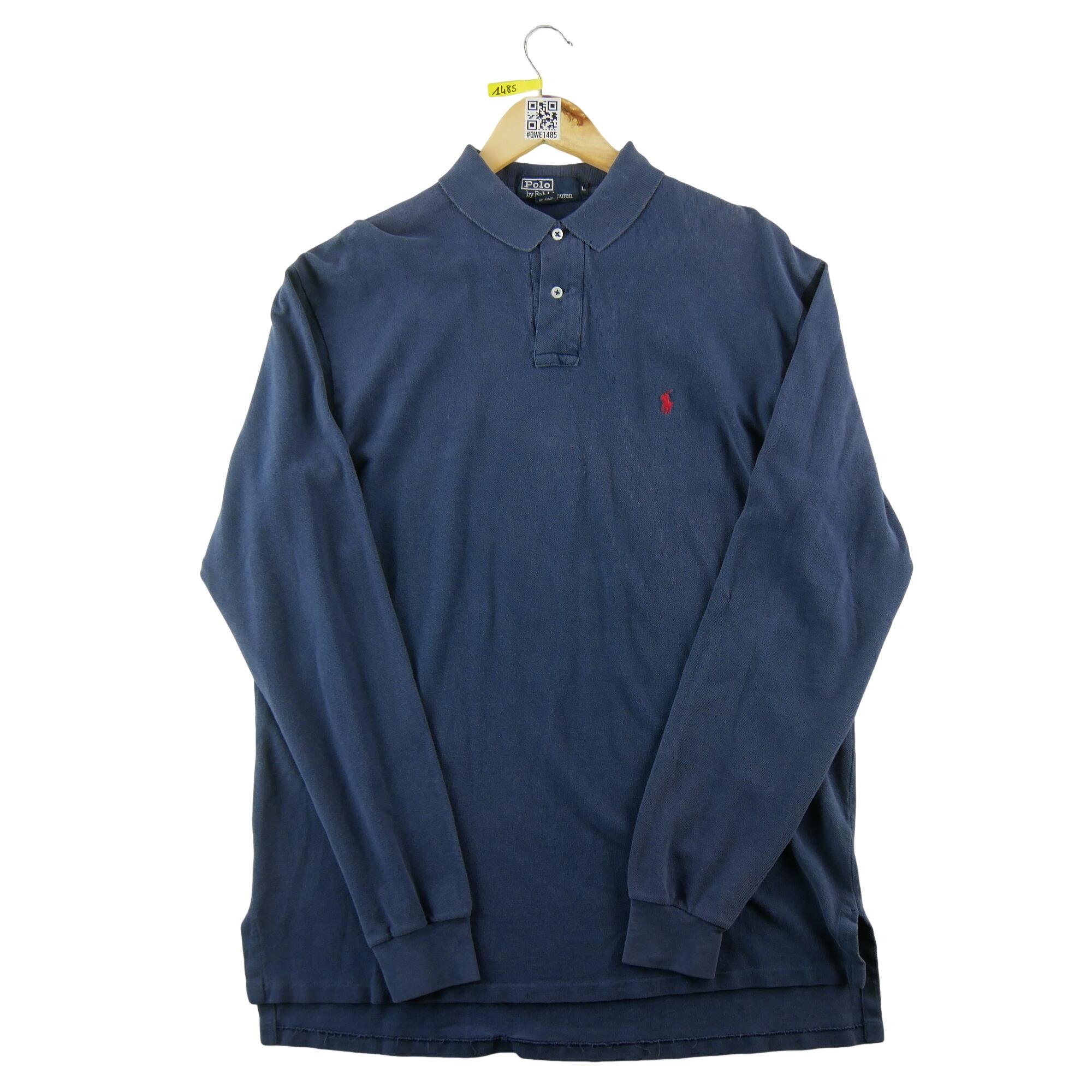 Tweedehands - Polo Ralph Lauren heren lange mouwen blauw - Goede staat 2/7