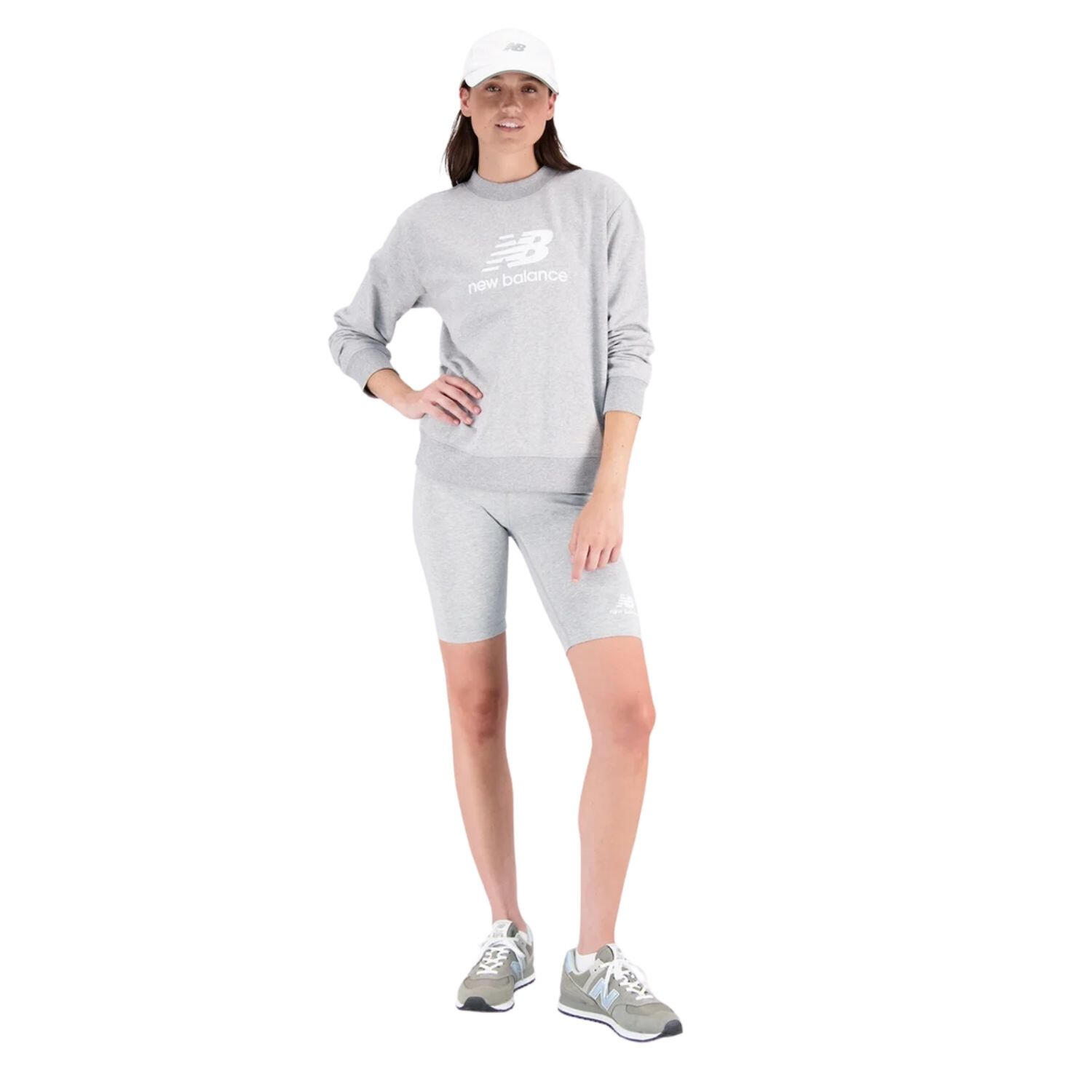 Bluza sportowa damska New Balance Essentials Stacked Logo 5/5