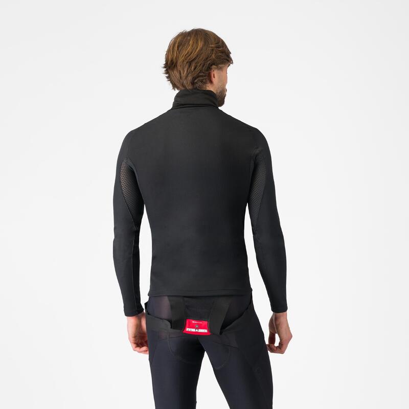 Bluză corp Castelli Flanders Neck Warm - negru | guler înalt termic