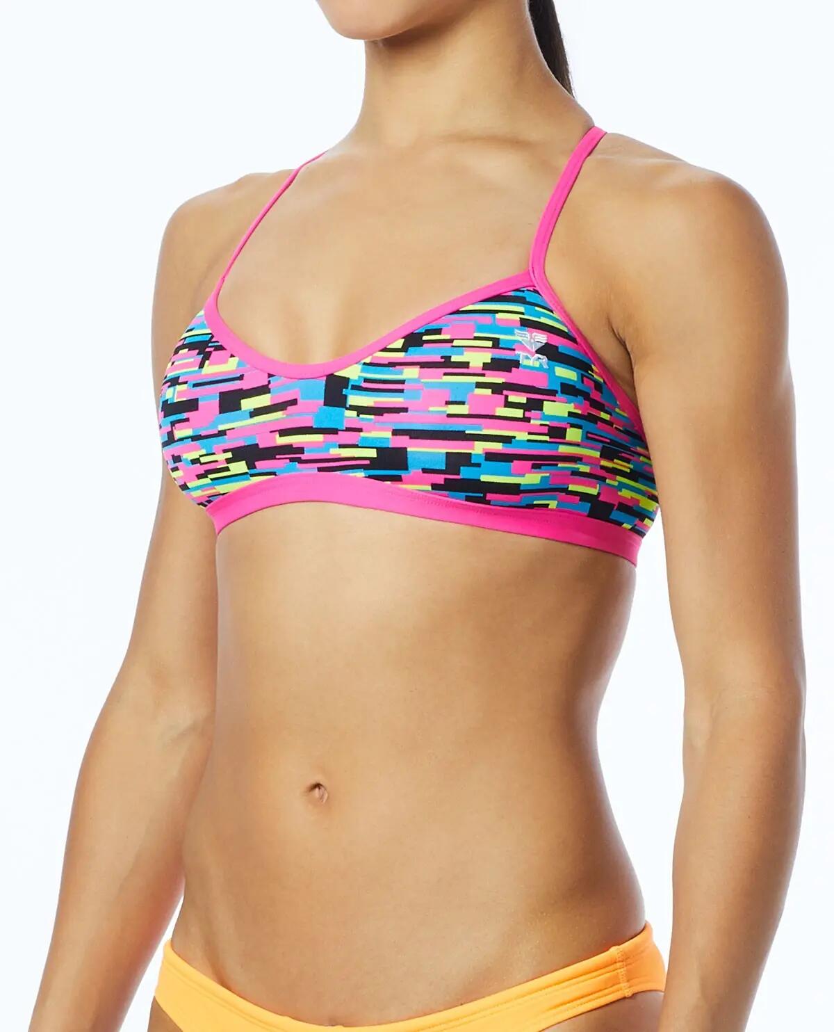 Bustiera - Drift Trinity Top - albastru roz 2/4