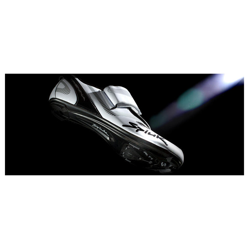 Pantofi ciclism triatlon TRIENNA TRI Carbon shoes - alb mat negru