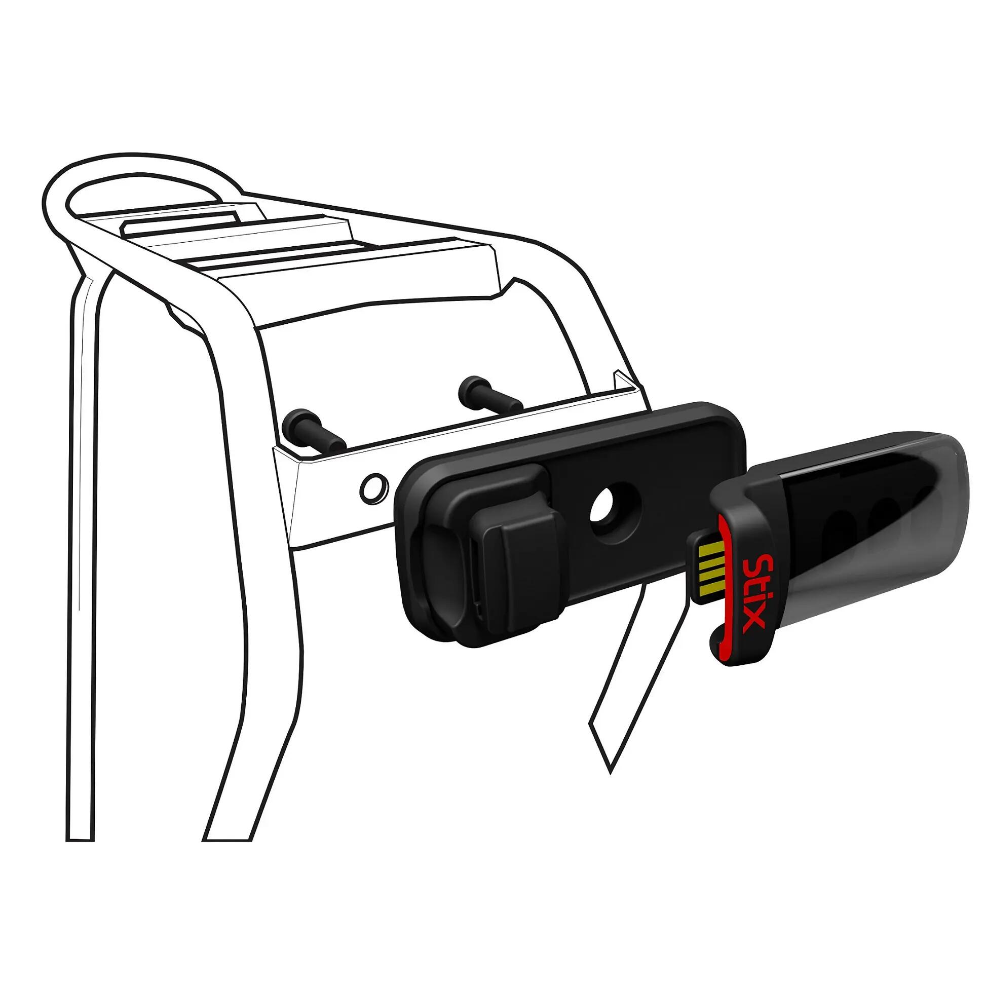 Accesoriu (suport) prindere lumina bicicleta pentru portbagaj, Stix Reflector M… 2/3