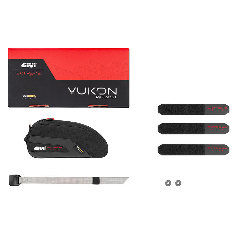 YUKON Borsa da tubo orizzontale 1,2L per bici Gravel e Mountain Bike 3/13