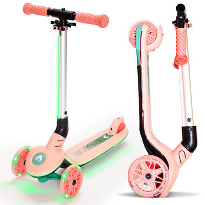 Apollo Whizzie Monopattino LED Bambini 3 Ruote Regolabile in Altezza