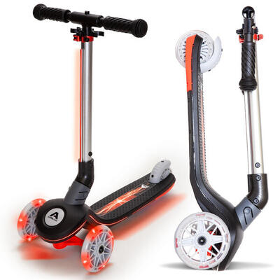 Apollo Whizzie Monopattino LED Bambini 3 Ruote Regolabile in Altezza